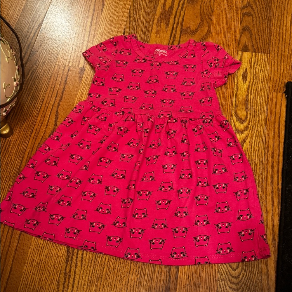 Wonderkids - Pink Cat Dress 3T